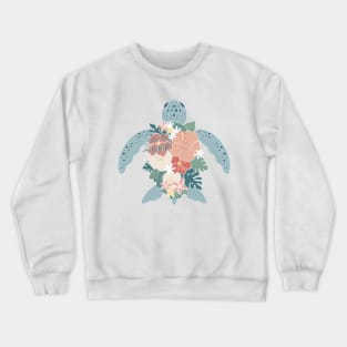 Floral Turtle - Tropical Crewneck Sweatshirt